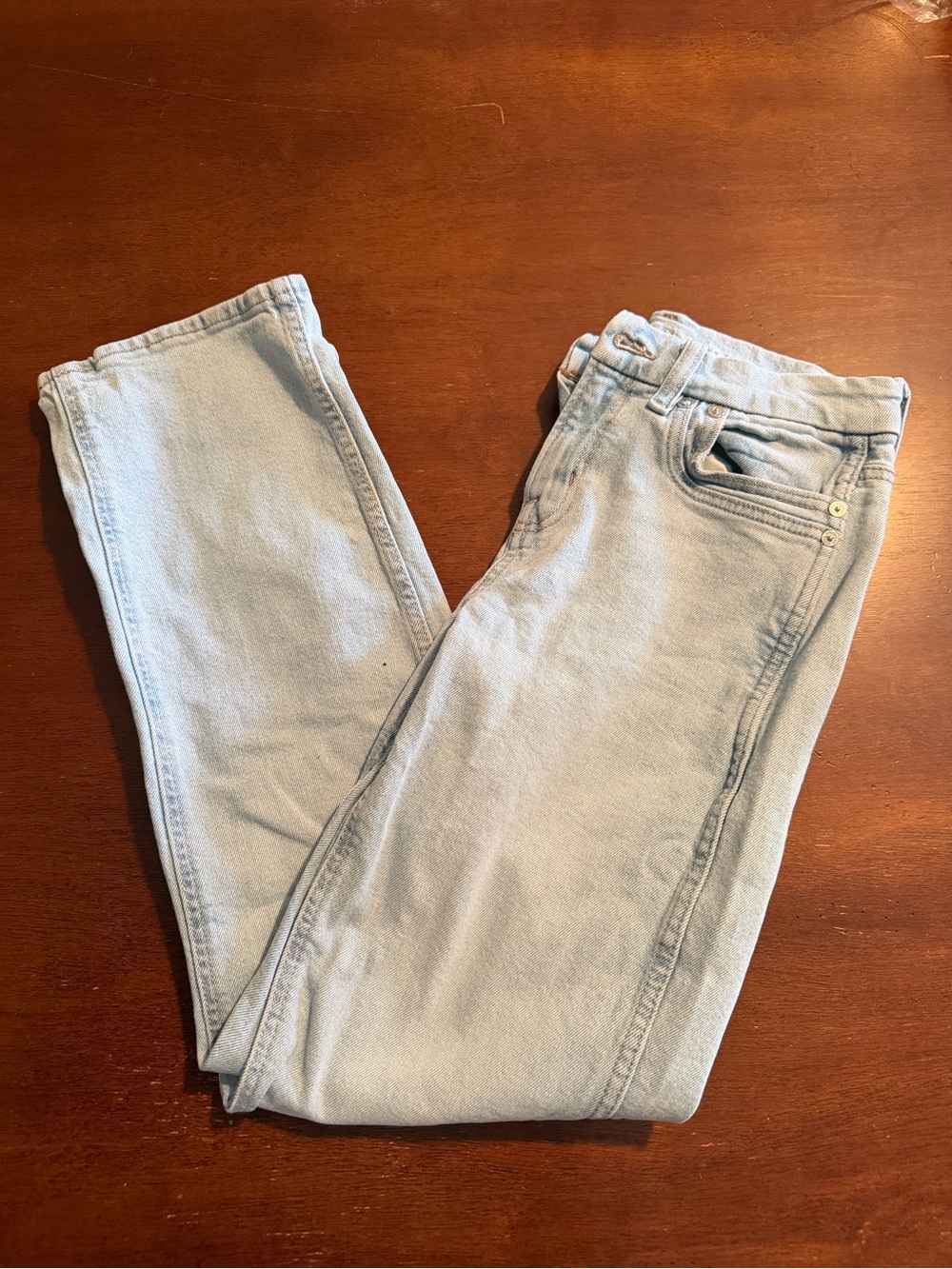 American Eagle Outfitters Light Wash Ankle Jeans